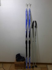 Fischer Langlaufski  200cm +Stöcke 150cm.+Langlaufschuhe Gr44. im Set gebraucht