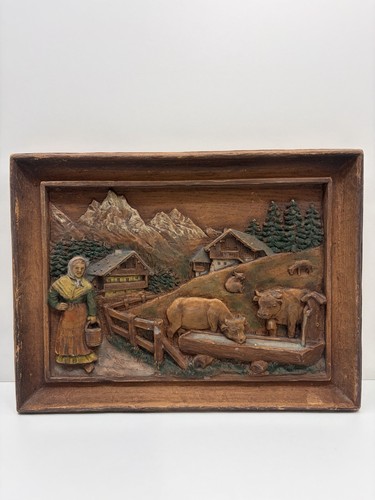 Alpen holzrelief bauernhof - alpen,