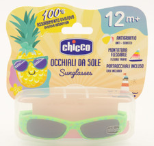 CHICCO KINDER BABYS KINDER SONNENBRILLE UV SCHUTZ KATZE 3 grün gemustert 12M+