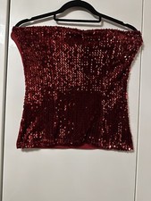 Bustier Corsage Stretch Gr.M Pailletten