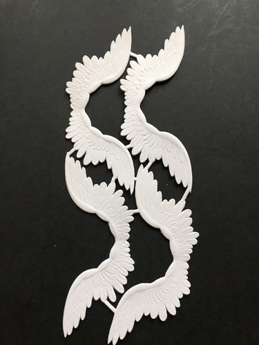 Engelflügel weiß papier - weiß,