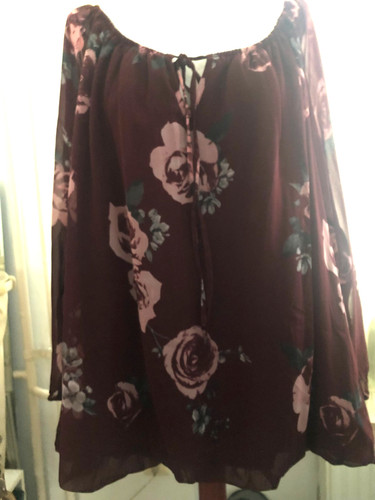 Weinrotes luftiges shirt - luftiges,