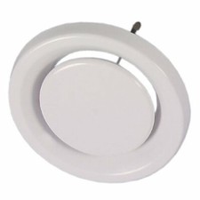 SYSTEMAIR Balance-E-100  Tellerventil  Abluftventil mit Halteklammern