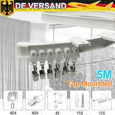 5-20M Gardinenschiene Biegbar Top Montage Leise Decken Vorhangschiene Flexibel