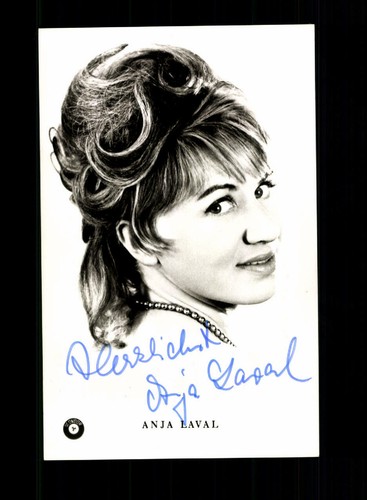 Anja laval autogrammkarte - anja,