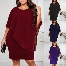 Übergröße Damen Chiffon