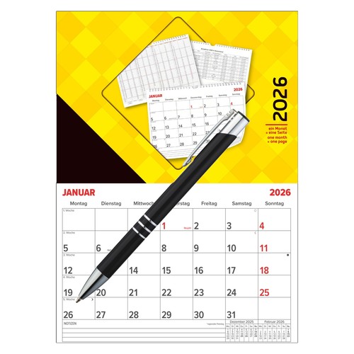 Monatskalender 2026 din - monatskalender,