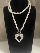 Thomas Sabo Engelsflügel Kette Rarität Silber 925, Echte Perlenkette Von TS