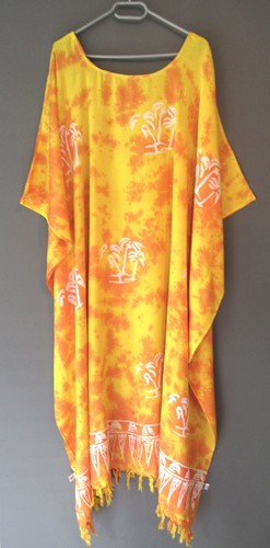 Kaftan maxi kleid orange und - kaftan,