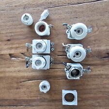 Schmelzsicherungen Rarität Porzellansockel für mit Schraubkappe und Abdeckung !!