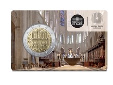 2 Euro BU Coincard Notre Dame Paris Frankreich France 2025