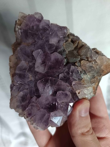 368g purple amethyst crystal - amethyst,