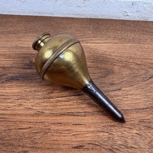 Vintage messing plumb - messing, 3,5"