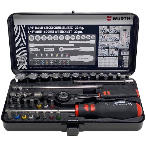 Würth zebra zoll - 1/4,