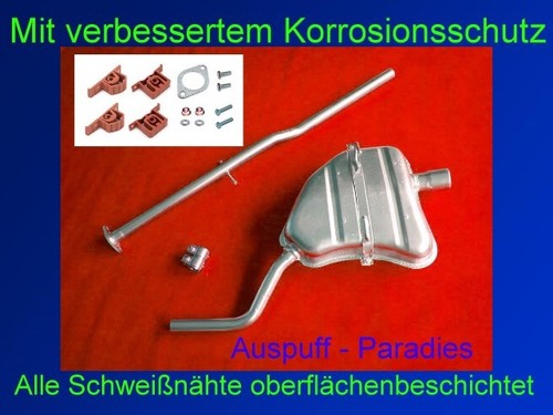 Abgasanlage auspuff endtopf - abgasanlage,