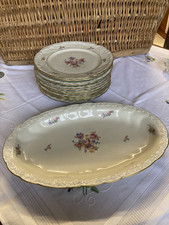 Essservice Teile ILMENAU Graf von Henneberg  13 Tlg. Fleischplatte U. 12 Teller