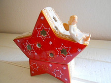 Villeroy&Boch CHRISTMAS LIGHT WINDLICHT "ENGEL AUF STERN"
