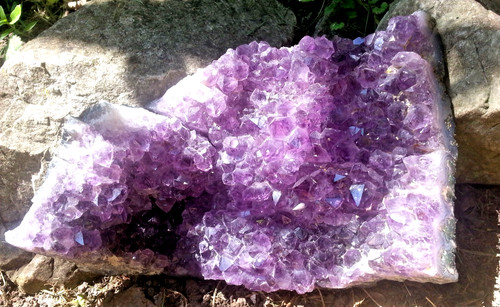 Amethyst druse stufe - amethyst, 674g