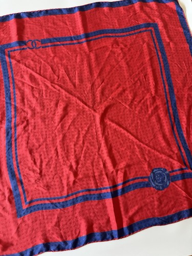 Chanel seidentuch rot blau - chanel,