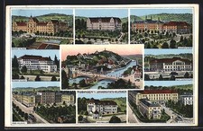 Ansichtskarte Tübingen, Kinder-Klinik, Med. Klinik, Med. Pavillon 1929 