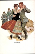 Ak Frau in polnischer Tracht