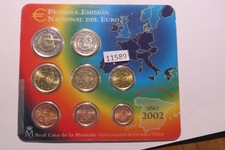 11589  Spanien 2002  KMS    (8 Münzen; 3,88 Euro);
