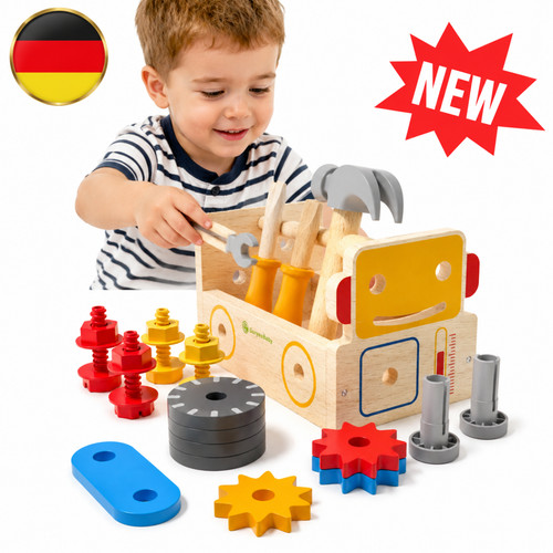 Werkzeugkoffer kinder holz - werkzeugkoffer,