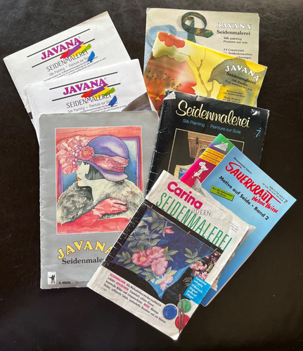 Seidenmalerei konvolut 6 - seidenmalerei,