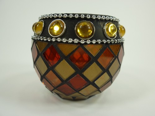 Windlicht aus mosaikglas - windlicht,