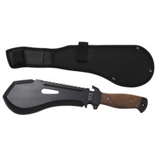 Machete Extrem 4,5 mm Edelstahl Klinge Holzgriff Haumesser Outdoor Survival