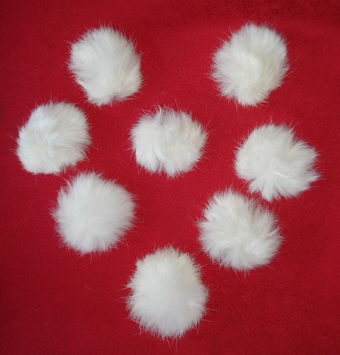 Kaninchen echtfell bommel - 4,