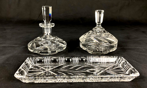 Kristall frisierset flakon - kristall,