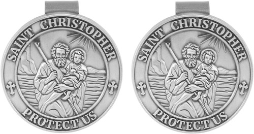 2stk christophorus medaille - 2stk, christophorus-medaille