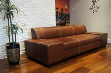 Super Lange Sofa Echtleder Sofa Couch 100% Echtes Leder Rindsleder viele farben!