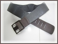 SARAH PACINI Leder-Gürtel Gr. 100  grau Neupreis: 169,- €