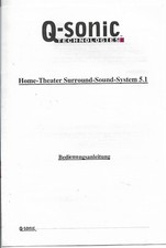 Q-sonic Technologies Home Theater Surround Sound System 5.1 Deutsch Recorder Bed