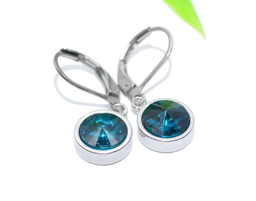 Edelstahl strass ohrringe - edelstahl,