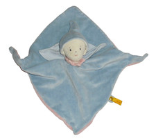 Steiff Wichtel Puppe Zwerg blau rosa Schmusetuch Schnuffeltuch Kuscheltuch Fahne