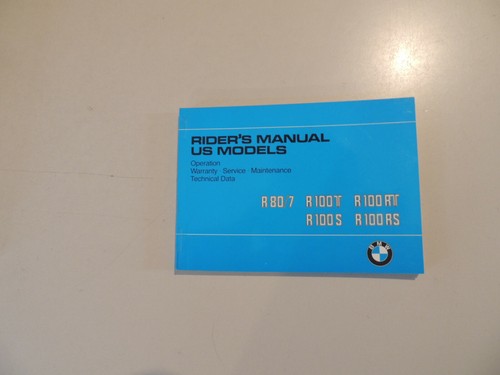 Owner rider handbook bmw - s,
