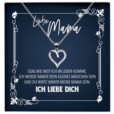 Mama Geschenk von Tochter Sterlingsilber Schmuck Muttertag Geburtstag Halskette