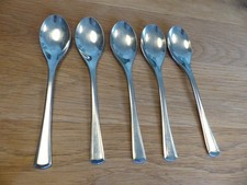 AMC Elypsis  18/10 Edelstahl 5 Kaffeelöffel Teelöffel 13,8 cm