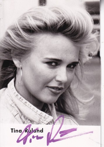 Autogramm tina ruland - autogramm,