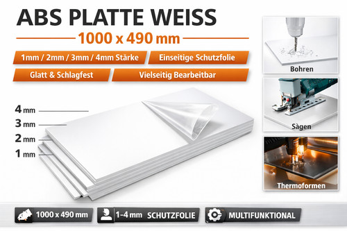 Abs kunststoffplatte - abs,