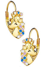 Ohrringe 925 Silber Einhorn