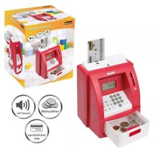 Idena Geldautomat rot, digitale Spardose mit Sound