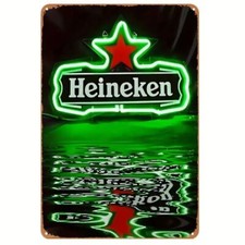 Blechschild Heineken Bier Werbeschild Metallschild Vintage 30x20cm TEL1089