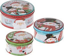 3er Set Plätzchendose SNOW -