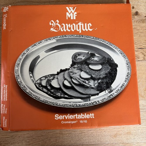 Altes serviertablett baroque - serviertablett,,