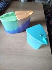 Tupperware Junge Welle Zucker Milch Marmelade mit Halterung