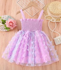 Niedliches Mädchenkleid Schmetterling Tüll  Gr.110 neu